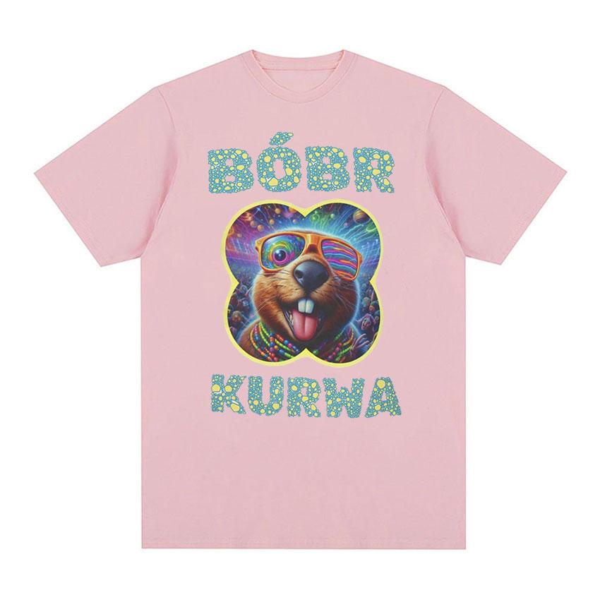 Забавная футболка с графическим принтом Bóbr Kurwa, мужская и женская повседневная модная футболка с коротким рукавом, милая одежда, большие хлопковые футболки
Забавная футболка с графическим принтом Bóbr Kurwa, мужская и женская повседневная модная футболка с коротким рукавом, милая одежда, большие хлопковые футболки