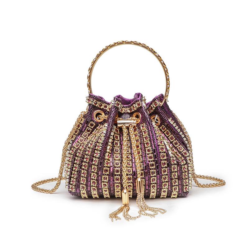 Evening Banquet Bag Luxury Designer Purses and Handbags Bag for Women Bucket Clutch Purse Tassel Crystal Rhinestone Shoulder Bag фиолетовый
Evening Banquet Bag Luxury Designer Purses and Handbags Bag for Women Bucket Clutch Purse Tassel Crystal Rhinestone Shoulder Bag фиолетовый
