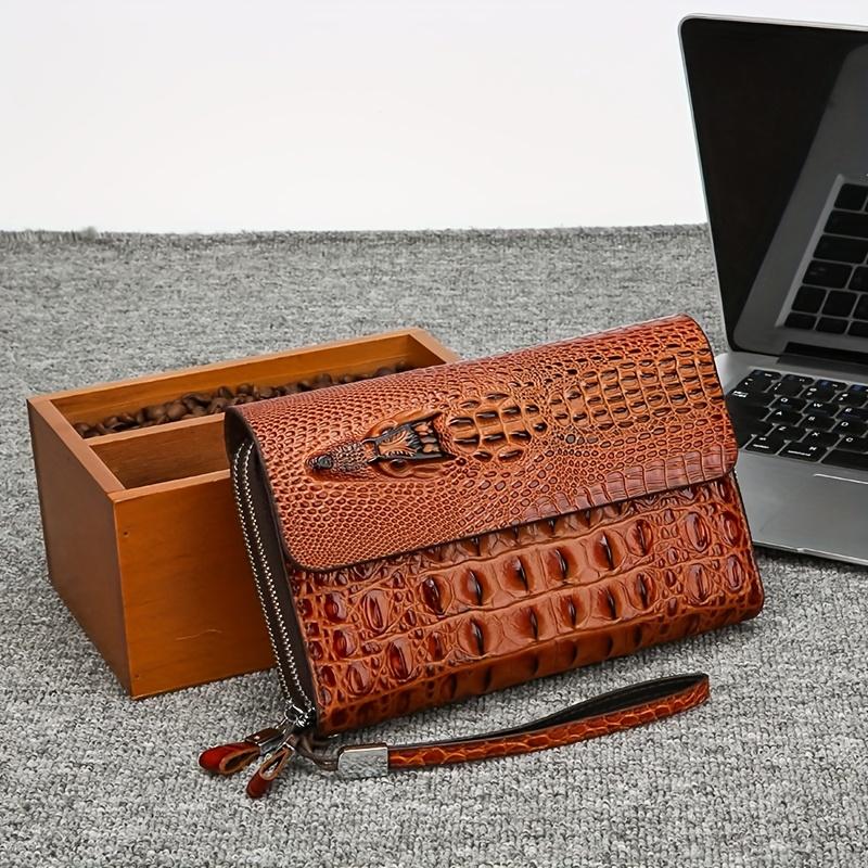 Genuine Leather Men s Wallet Crocodile Texture Business Card Holder Luxury RFID Blocking Slim Bifold Zipper Clutch Pouch коричневый
Genuine Leather Men s Wallet Crocodile Texture Business Card Holder Luxury RFID Blocking Slim Bifold Zipper Clutch Pouch коричневый
