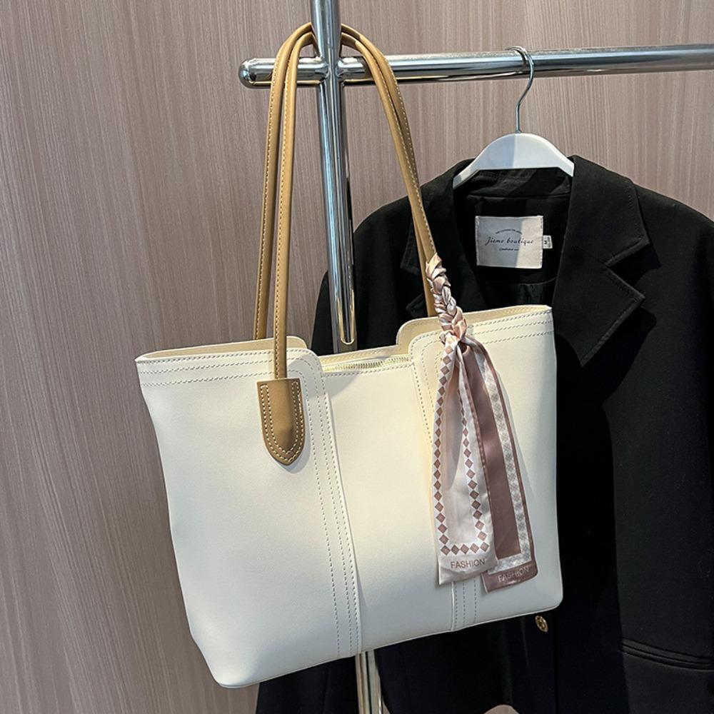 Fashionable Korean Style Tote Bag Casual Solid Color One Shoulder Bag Silk Scarf Polyester Women Handbag Women белый
Fashionable Korean Style Tote Bag Casual Solid Color One Shoulder Bag Silk Scarf Polyester Women Handbag Women белый