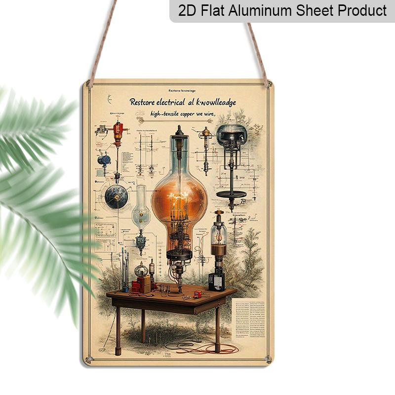 2D Flat Vintage Electrical Circuitry Diagrams Metal Sign - Retro Wall Art with Pre-Drilled Holes Suitable for Home, Office, , Lab Decor - Educational 20*30cm
2D Flat Vintage Electrical Circuitry Diagrams Metal Sign - Retro Wall Art with Pre-Drilled Holes Suitable for Home, Office, , Lab Decor - Educational 20*30cm