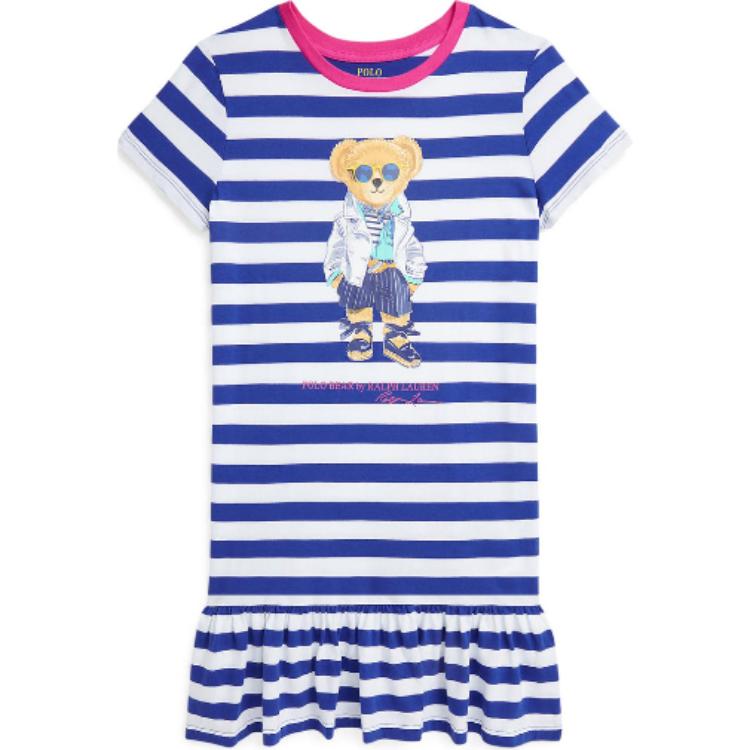 Polo Ralph Lauren Dress Kids Striped Cartoon Anime Pattern Round Neck Short Sleeve Short Kids dress Blue White 313926019-001 L
Polo Ralph Lauren Dress Kids Striped Cartoon Anime Pattern Round Neck Short Sleeve Short Kids dress Blue White 313926019-001 L