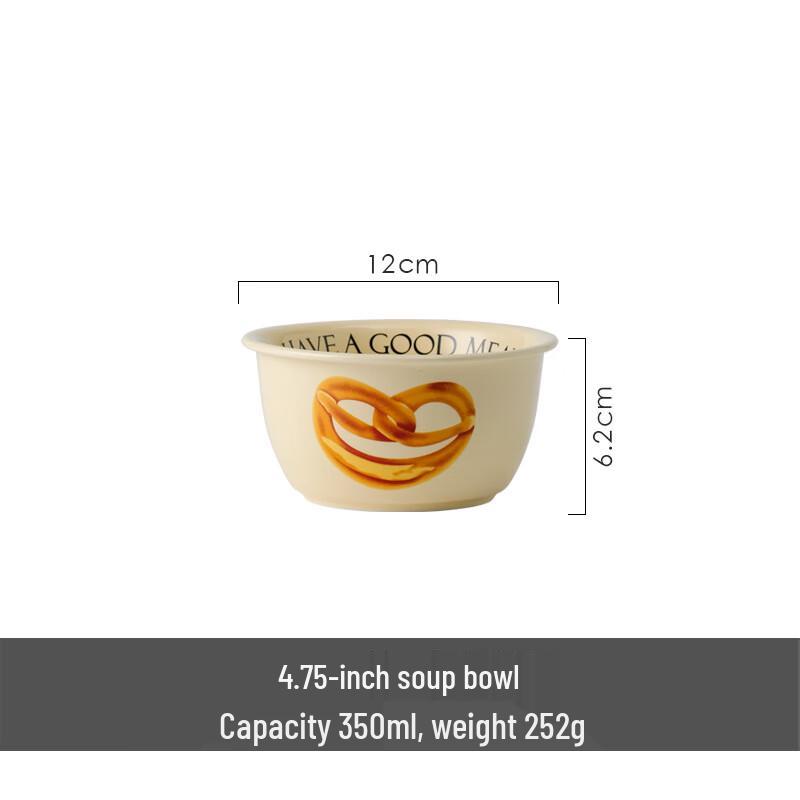 ZISIZ Retro Cream Bread Series Ceramic Bowl Set
ZISIZ Retro Cream Bread Series Ceramic Bowl Set