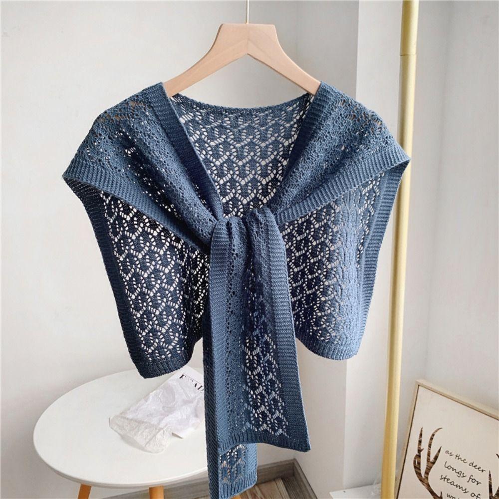 Hollow Out Neck Guard Blouse Knotted Fake Collar Cape Warm Knitted Shawl Scarf Accessories
Hollow Out Neck Guard Blouse Knotted Fake Collar Cape Warm Knitted Shawl Scarf Accessories