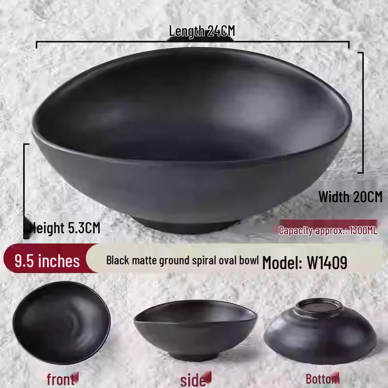Melamine Oval Noodle and Soup Bowl
Melamine Oval Noodle and Soup Bowl