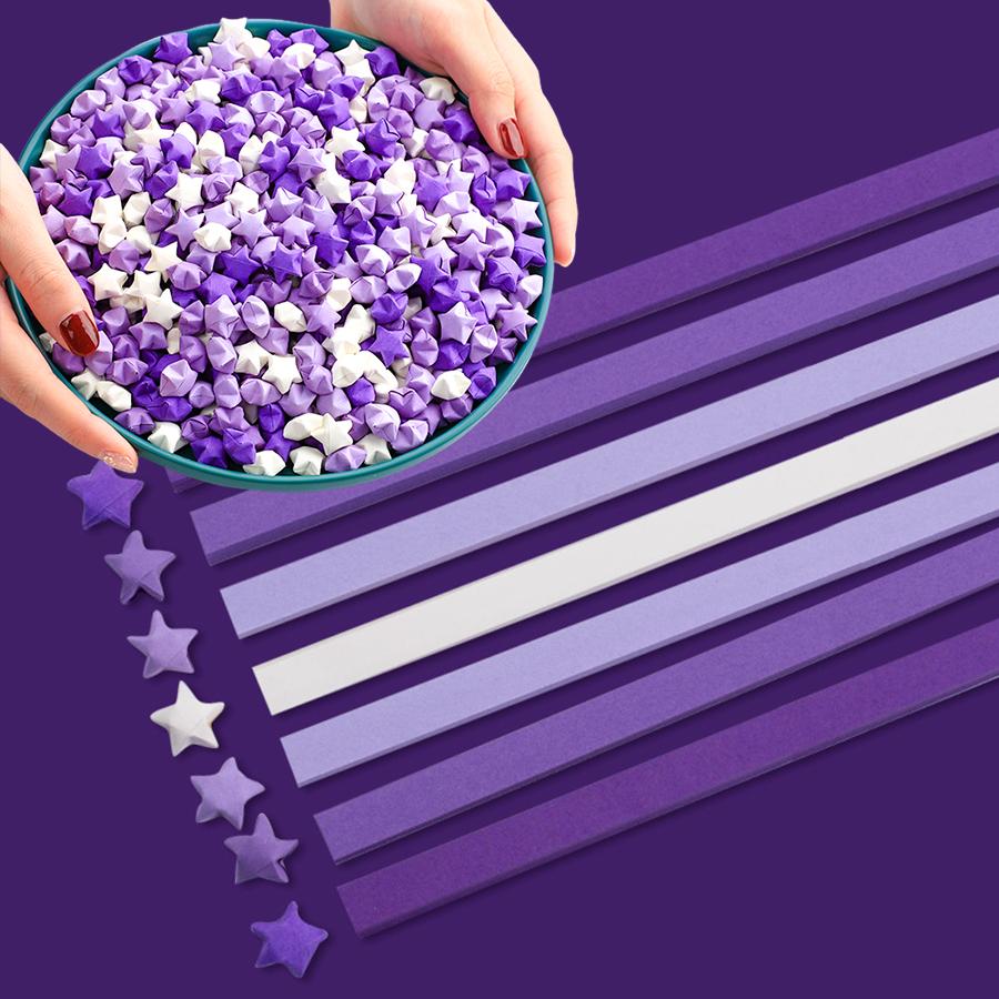540pcs Star Origami Paper Gradient Color Folding Strips Lucky Blessing Gift DIY Handicraft Art Festival Party Indoor Decor XJM фіолетовий
540pcs Star Origami Paper Gradient Color Folding Strips Lucky Blessing Gift DIY Handicraft Art Festival Party Indoor Decor XJM фіолетовий