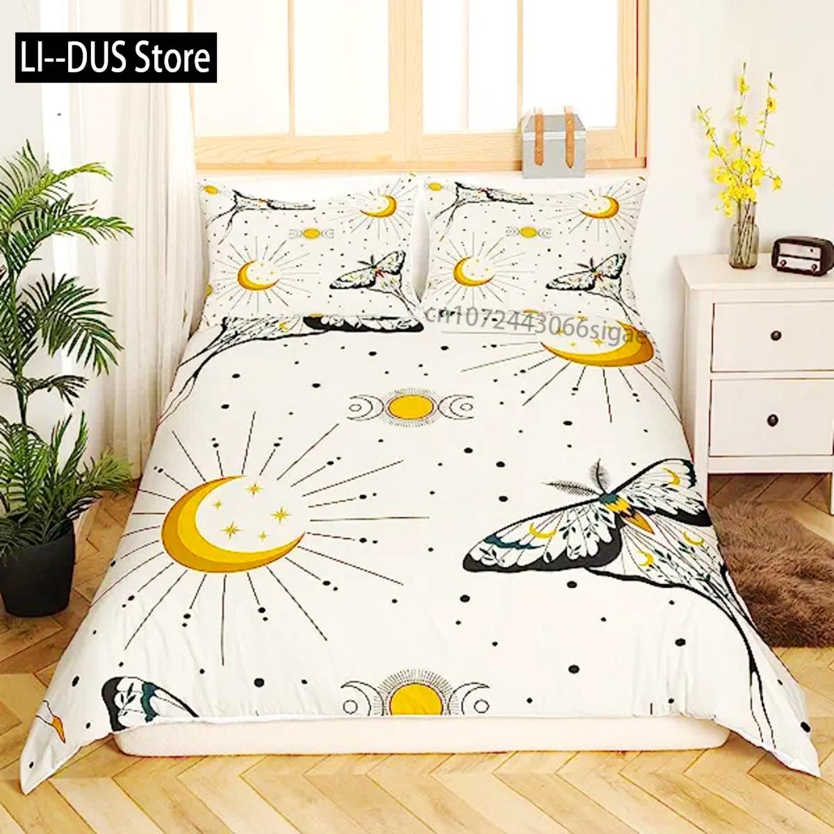 Boho Moth Duvet Cover Gothic Skull Bedding Set For Girls Women Bedroom Decor Moon Star Personalized Moth Skull Skeleton Bones 135x200cm
Boho Moth Duvet Cover Gothic Skull Bedding Set For Girls Women Bedroom Decor Moon Star Personalized Moth Skull Skeleton Bones 135x200cm