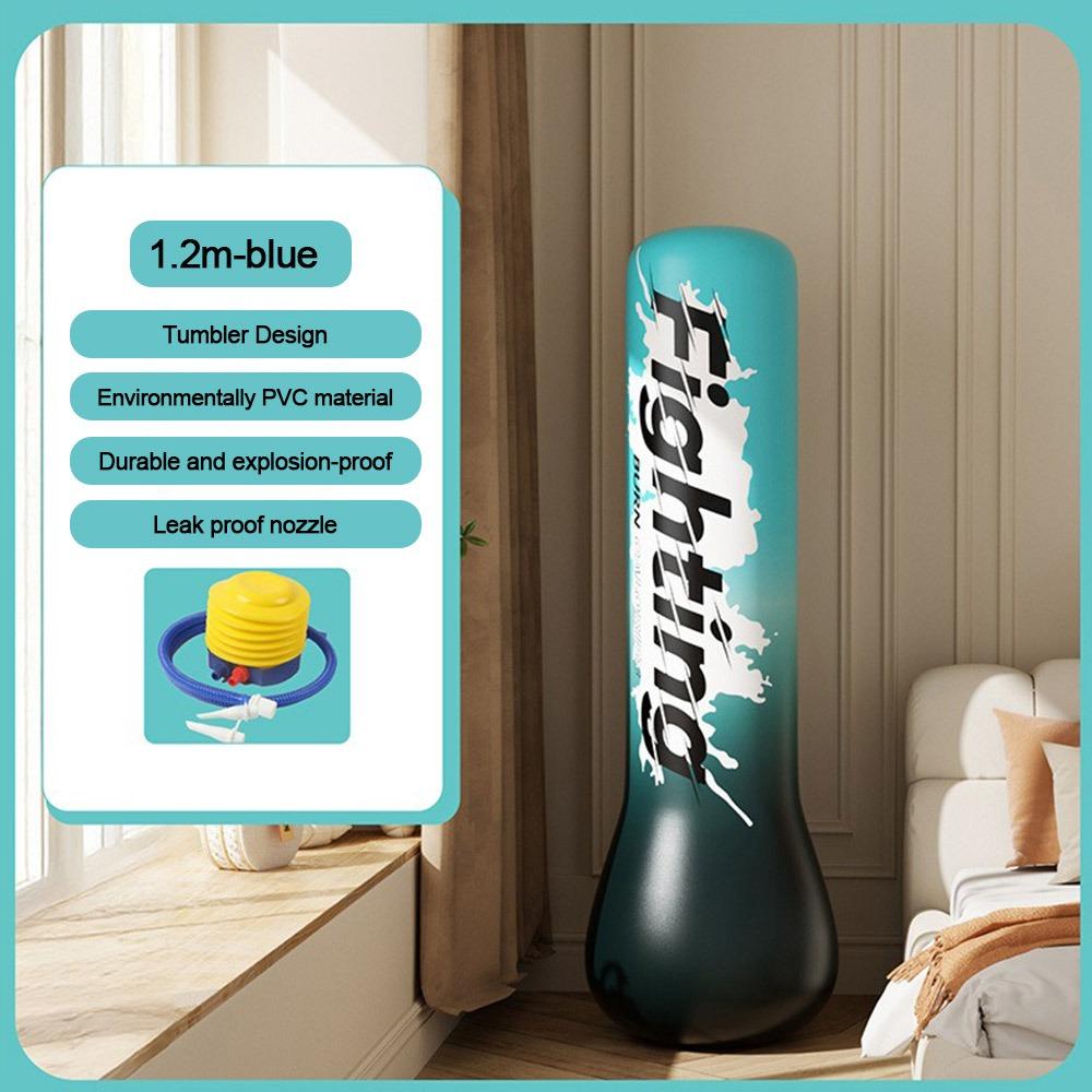 Утолщенный надувной боксерский мешок ПВХ с отскоком Боксерская стойка для детей Игра в помещении/на улице 1.2m-blue
Утолщенный надувной боксерский мешок ПВХ с отскоком Боксерская стойка для детей Игра в помещении/на улице 1.2m-blue