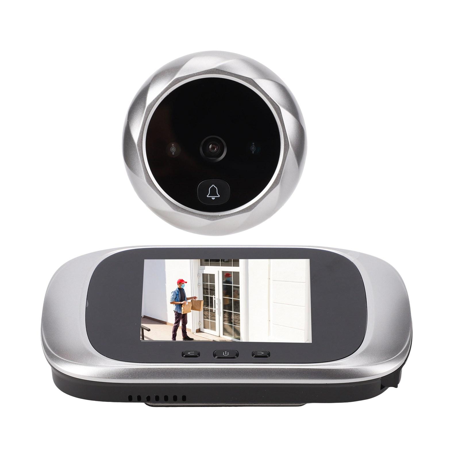 Digital Door Viewer 2.8in High Definition Screen 90 Degree Wide Angle Support 12 Languages Peephole Door Viewer for Home
Digital Door Viewer 2.8in High Definition Screen 90 Degree Wide Angle Support 12 Languages Peephole Door Viewer for Home