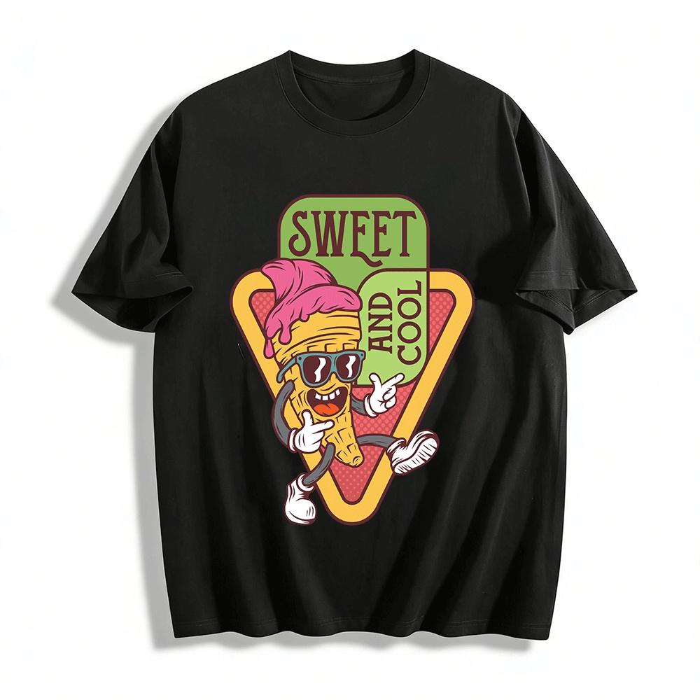 Sweet And Cool Ice Cream Graphic Casual Tee Pure cotton T-shirt XXS
Sweet And Cool Ice Cream Graphic Casual Tee Pure cotton T-shirt XXS