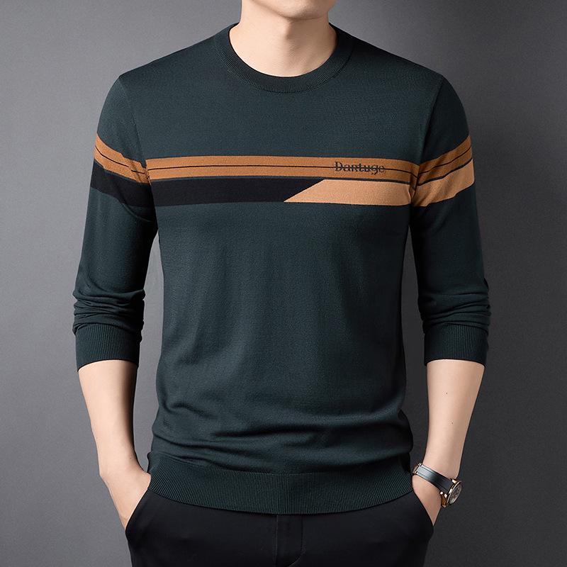 2025 Men s Striped Jacquard Knit Sweater: Casual Fashion Pullover for Middle-Aged & Young Men 4XL
2025 Men s Striped Jacquard Knit Sweater: Casual Fashion Pullover for Middle-Aged & Young Men 4XL