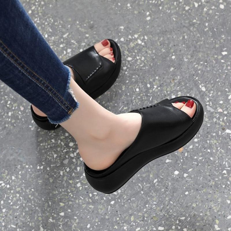 Women Summer Fashion Wedge Platform Slippers Female PU Outdoor Vintage Anti-slip Leather Casual Female Platform Zapatos De Mujer
Women Summer Fashion Wedge Platform Slippers Female PU Outdoor Vintage Anti-slip Leather Casual Female Platform Zapatos De Mujer