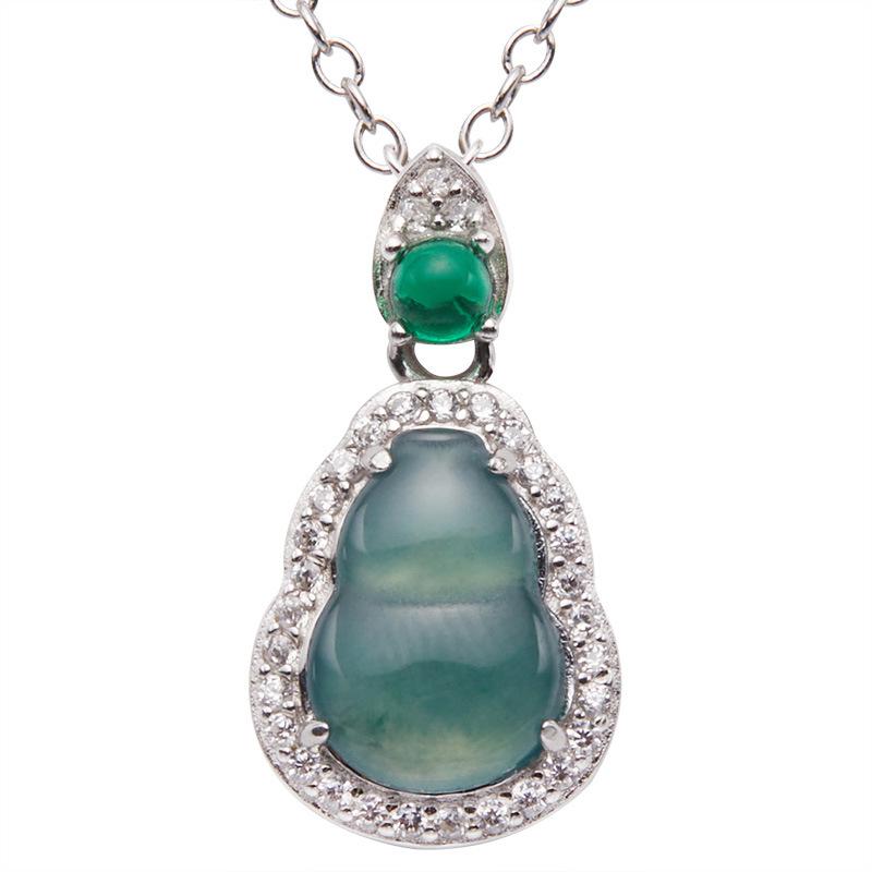 Natural Jadeite Gourd Pendant Necklace Women S S925 Sterling Silver Inlaid With Colorful Treasure Xiaohongshu Earrings
Natural Jadeite Gourd Pendant Necklace Women S S925 Sterling Silver Inlaid With Colorful Treasure Xiaohongshu Earrings