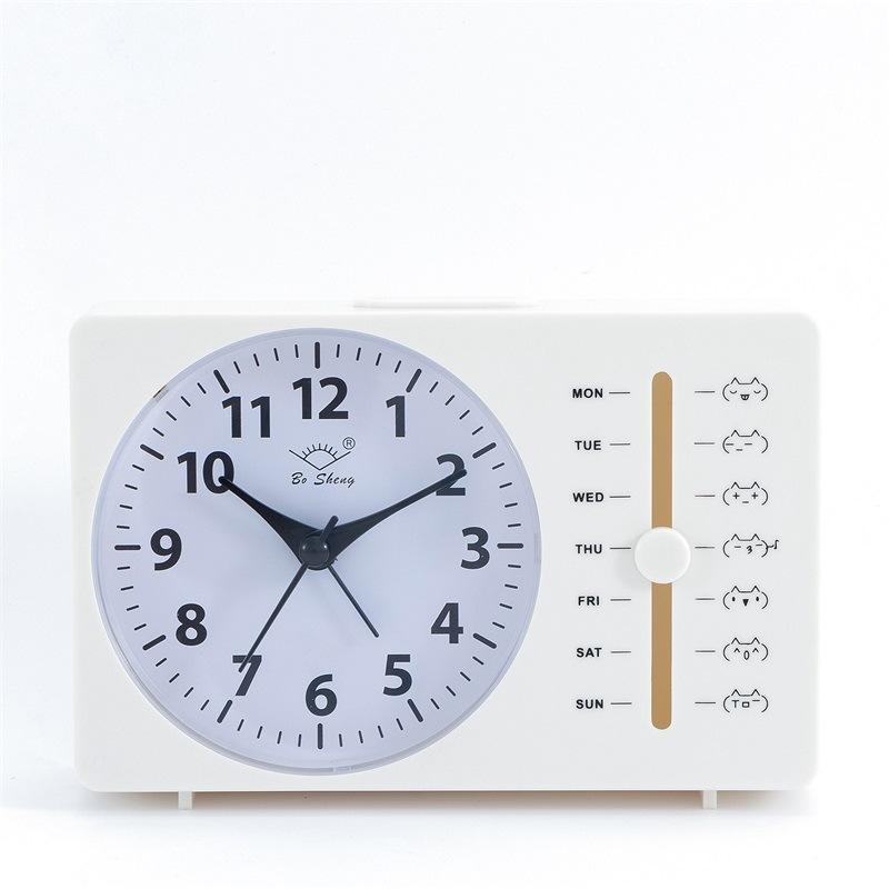 Маленький будильник Будильник на неделю Квадратные кварцевые настольные часы Сканирующие бесшумные стрелочные часы Студенческие часы
Маленький будильник Будильник на неделю Квадратные кварцевые настольные часы Сканирующие бесшумные стрелочные часы Студенческие часы