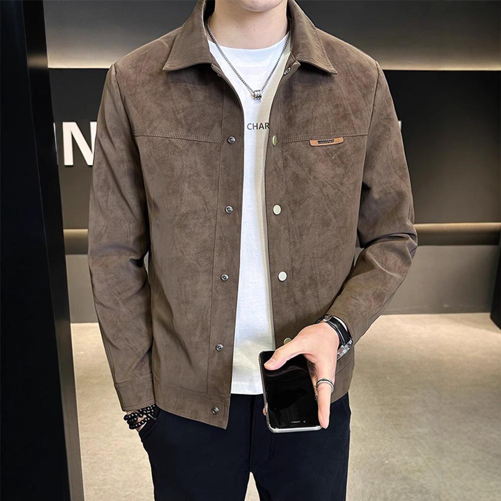 Spring and Autumn Jackets New Trendy Brand High-end Lapel Spring Clothes Men s Jackets M
Spring and Autumn Jackets New Trendy Brand High-end Lapel Spring Clothes Men s Jackets M