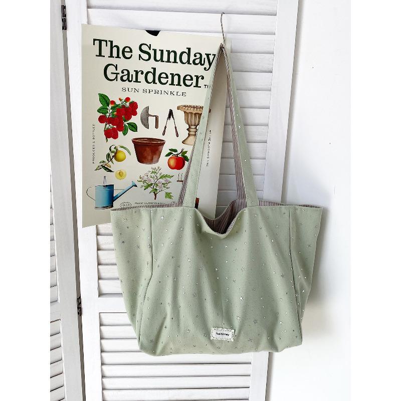 Cute Star Print Double Sided Tote Bag Large Capacity Casual Shoulder Handbag for Women зелений
Cute Star Print Double Sided Tote Bag Large Capacity Casual Shoulder Handbag for Women зелений