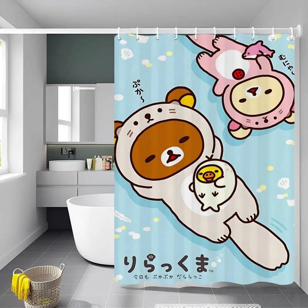 Classics R-rilakkuma-A 1pc Shower Curtain Polyester Waterproof Shower Curtain Bathroom Partition Curtain Decoration Accessorie 90x180cm
Classics R-rilakkuma-A 1pc Shower Curtain Polyester Waterproof Shower Curtain Bathroom Partition Curtain Decoration Accessorie 90x180cm