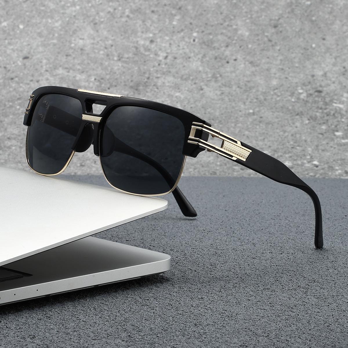 New fashion trend half-frame full-frame sunglasses 1 pair of ladies and men s square personality, exquisite and elegant, INS style sunglasses слонова кістка
New fashion trend half-frame full-frame sunglasses 1 pair of ladies and men s square personality, exquisite and elegant, INS style sunglasses слонова кістка