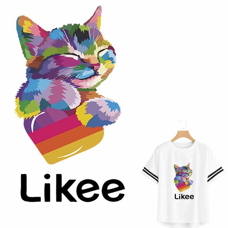 Цвета Cat Transfer Iron-On Likee Cat Diy Аксессуар Модный утюг на одежде наклейки теплообменная нашивка одежда моющаяся S
Цвета Cat Transfer Iron-On Likee Cat Diy Аксессуар Модный утюг на одежде наклейки теплообменная нашивка одежда моющаяся S
