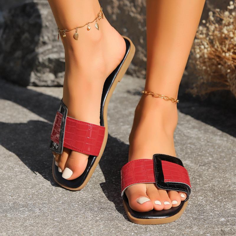 Flat-bottomed casual slippers women s 2025 new comfortable square-headed lazy people wear one-character stone pattern large-size shoes 43 чорний
Flat-bottomed casual slippers women s 2025 new comfortable square-headed lazy people wear one-character stone pattern large-size shoes 43 чорний