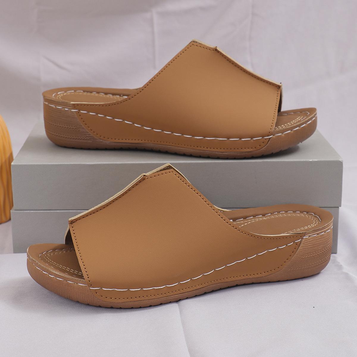 Летняя обувь Женские сандалии Большие размеры Классика Slip On Тапочки Женские туфли на танкетке Базовая обувь для женщин Zapatos De Mujer 36 коричневый
Летняя обувь Женские сандалии Большие размеры Классика Slip On Тапочки Женские туфли на танкетке Базовая обувь для женщин Zapatos De Mujer 36 коричневый