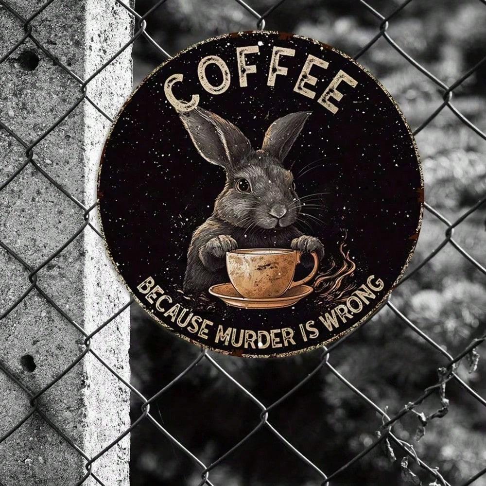 Vintage Metal Tin Sign Funny Bunny Coffee Quote Wall Decor 8x8 Inch 20cm різнокольоровий
Vintage Metal Tin Sign Funny Bunny Coffee Quote Wall Decor 8x8 Inch 20cm різнокольоровий