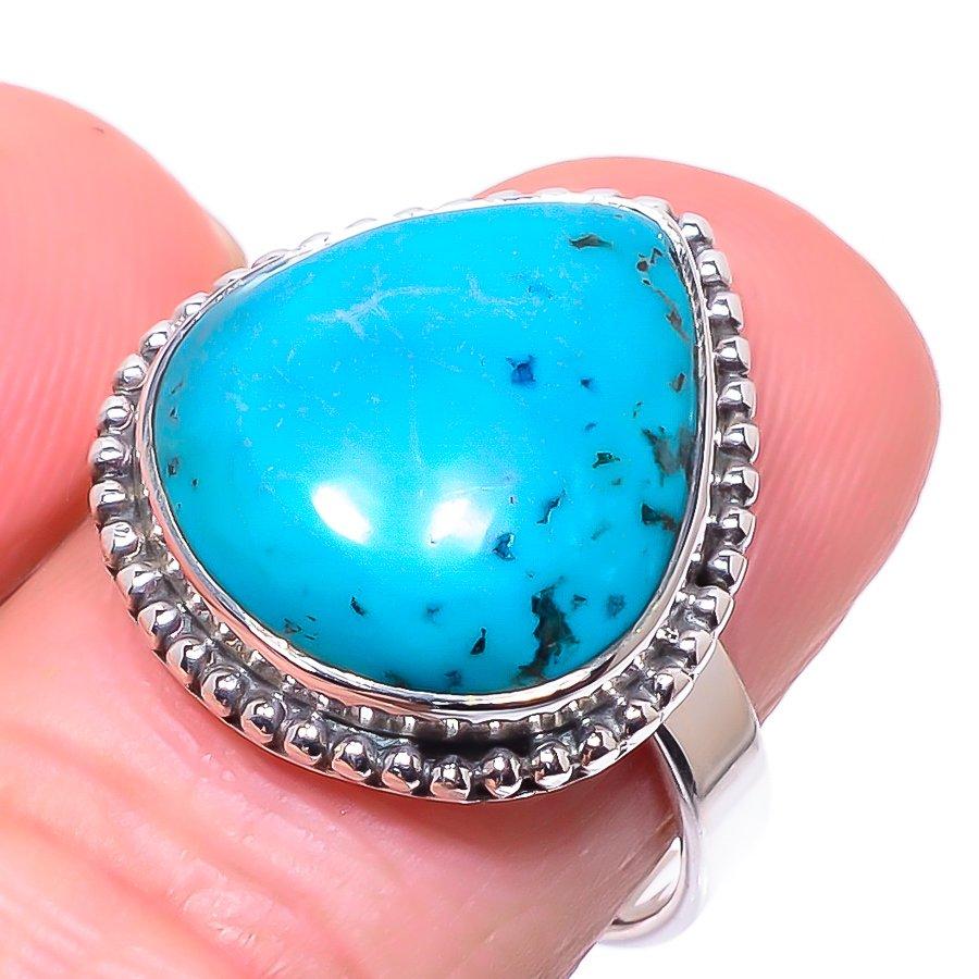 Natural Tibetan Turquoise Gemstone 925 Solid Sterling Silver Gift Ring S.8 J2U75
Natural Tibetan Turquoise Gemstone 925 Solid Sterling Silver Gift Ring S.8 J2U75