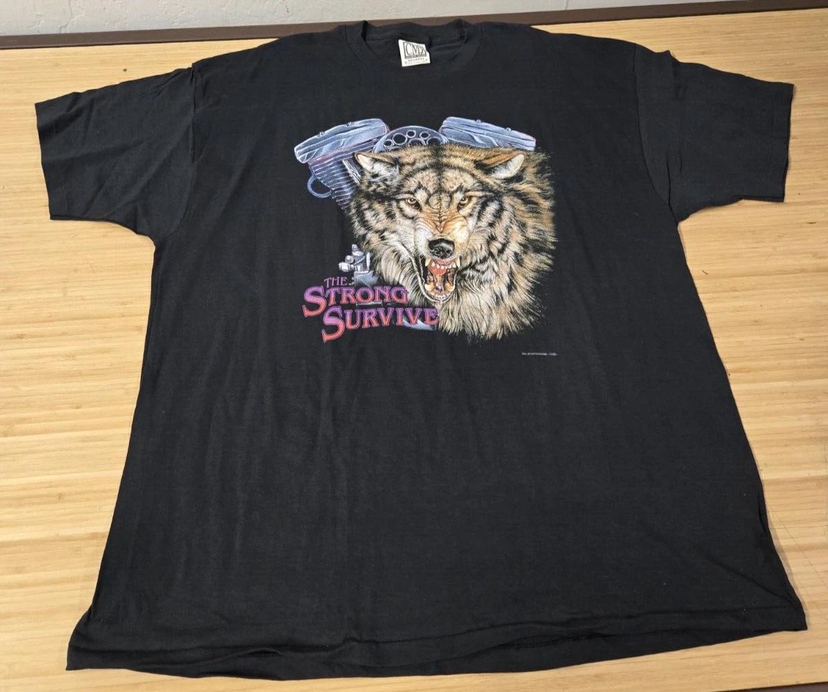 Vintage Motorcycle Shirt The Strong Survive T Shirt CMJ Sportswear 2XL S
Vintage Motorcycle Shirt The Strong Survive T Shirt CMJ Sportswear 2XL S