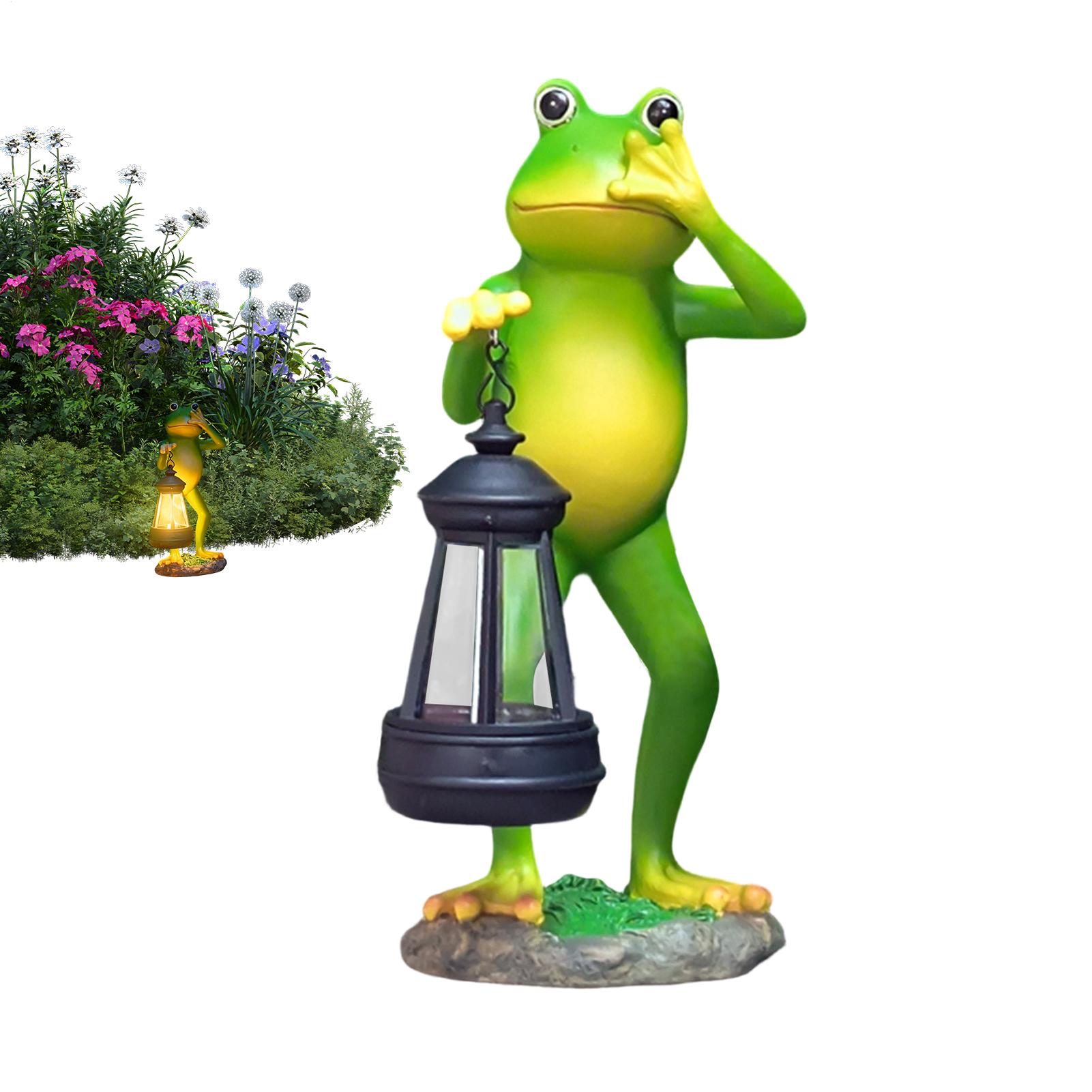 Solar Statue Lantern Waterproof Resin Frog Sculpture Lighting Frog Figures With Lighting for Lawn Yard Garden Patio Walkway CN
Solar Statue Lantern Waterproof Resin Frog Sculpture Lighting Frog Figures With Lighting for Lawn Yard Garden Patio Walkway CN