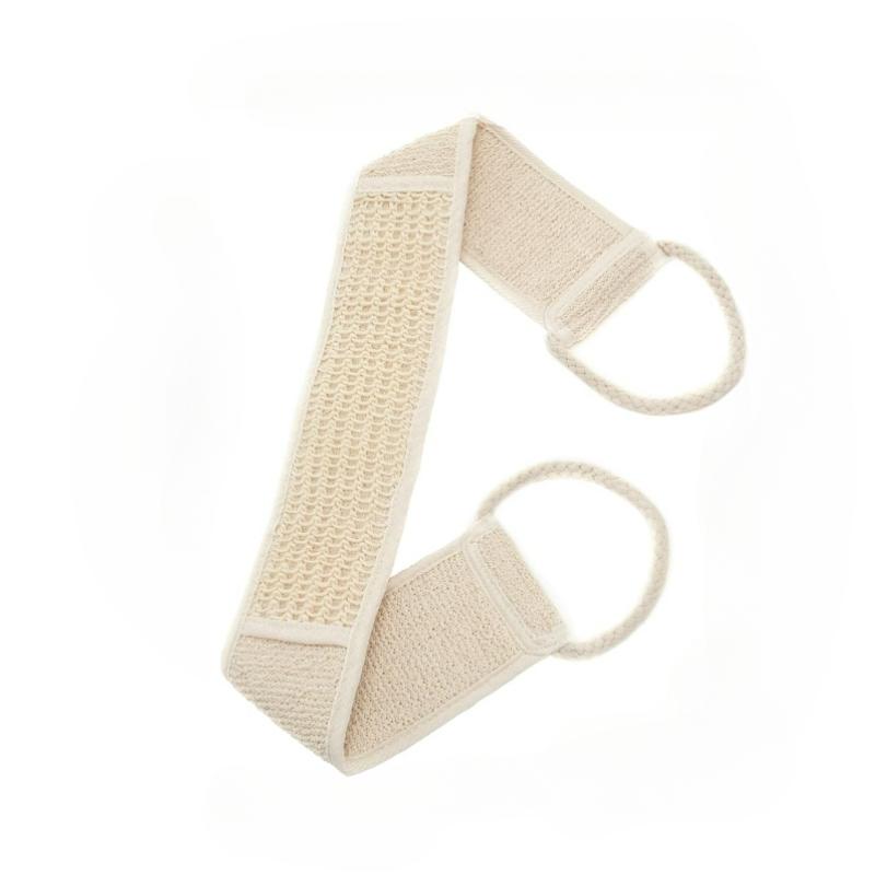 1/2 шт. Натуральная мягкая отшелушивающая люфа для ванны, душа, унисекс, массажная, спа-скраб, губка, ремень для спины, щетка для очищения кожи тела