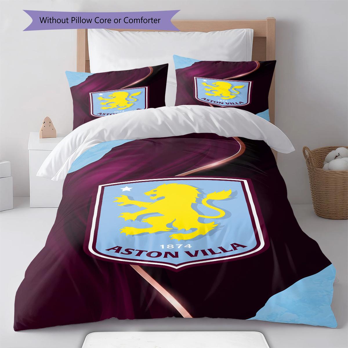Aston Villa logo RugPattern Bedding Quilt Set Quilt Cover Pillowcase Home Decoration Birthday Gift (1 * duvet cover + 2 * pillowcase, without core) 240x220cm
Aston Villa logo RugPattern Bedding Quilt Set Quilt Cover Pillowcase Home Decoration Birthday Gift (1 * duvet cover + 2 * pillowcase, without core) 240x220cm