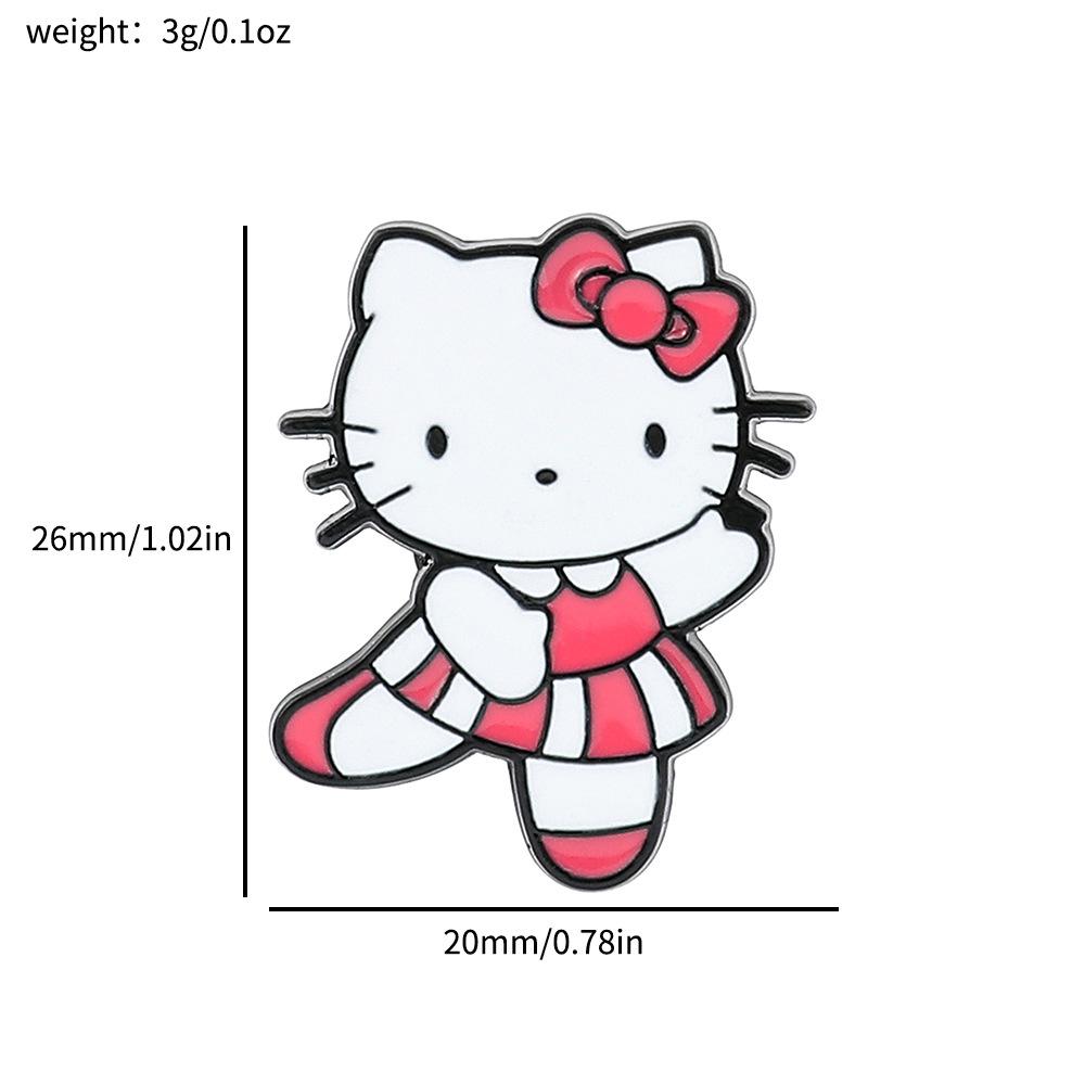 Japanese kt cat brooch Sanrio metal badge cat alloy drip bag pin
Japanese kt cat brooch Sanrio metal badge cat alloy drip bag pin