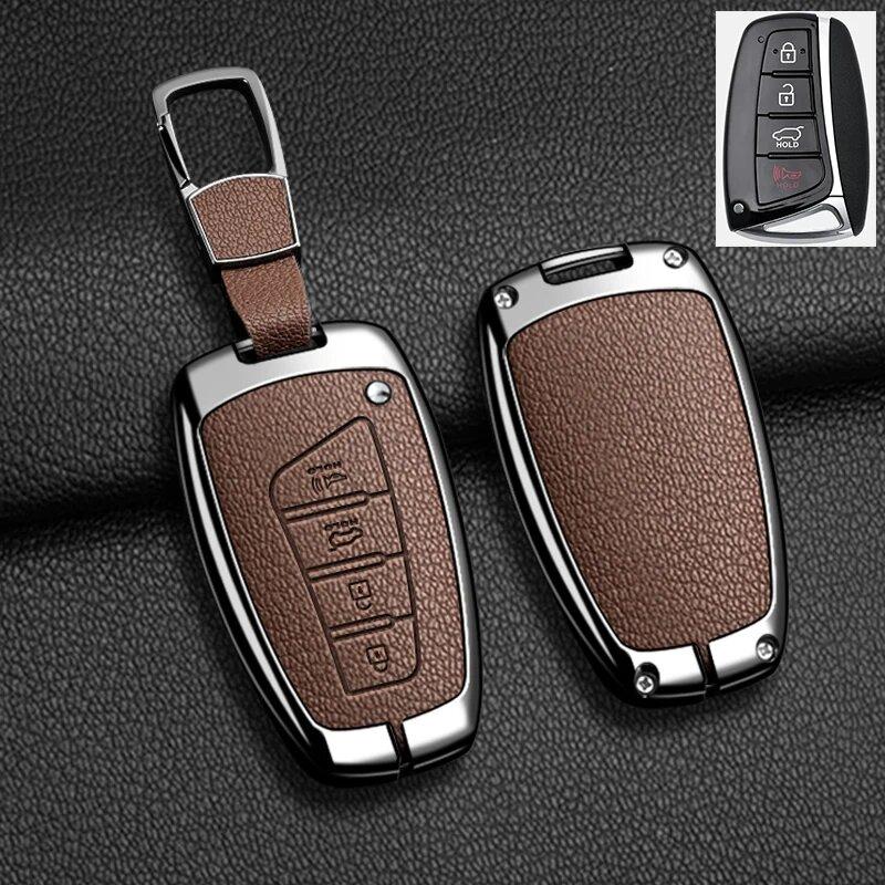 Zinc Alloy Leather Car Key Case Hyundai Grand Santa Fe 3DM Ix45 Ix35 Genesis DH Grandeur Azera HG Equus Key Case
Zinc Alloy Leather Car Key Case Hyundai Grand Santa Fe 3DM Ix45 Ix35 Genesis DH Grandeur Azera HG Equus Key Case