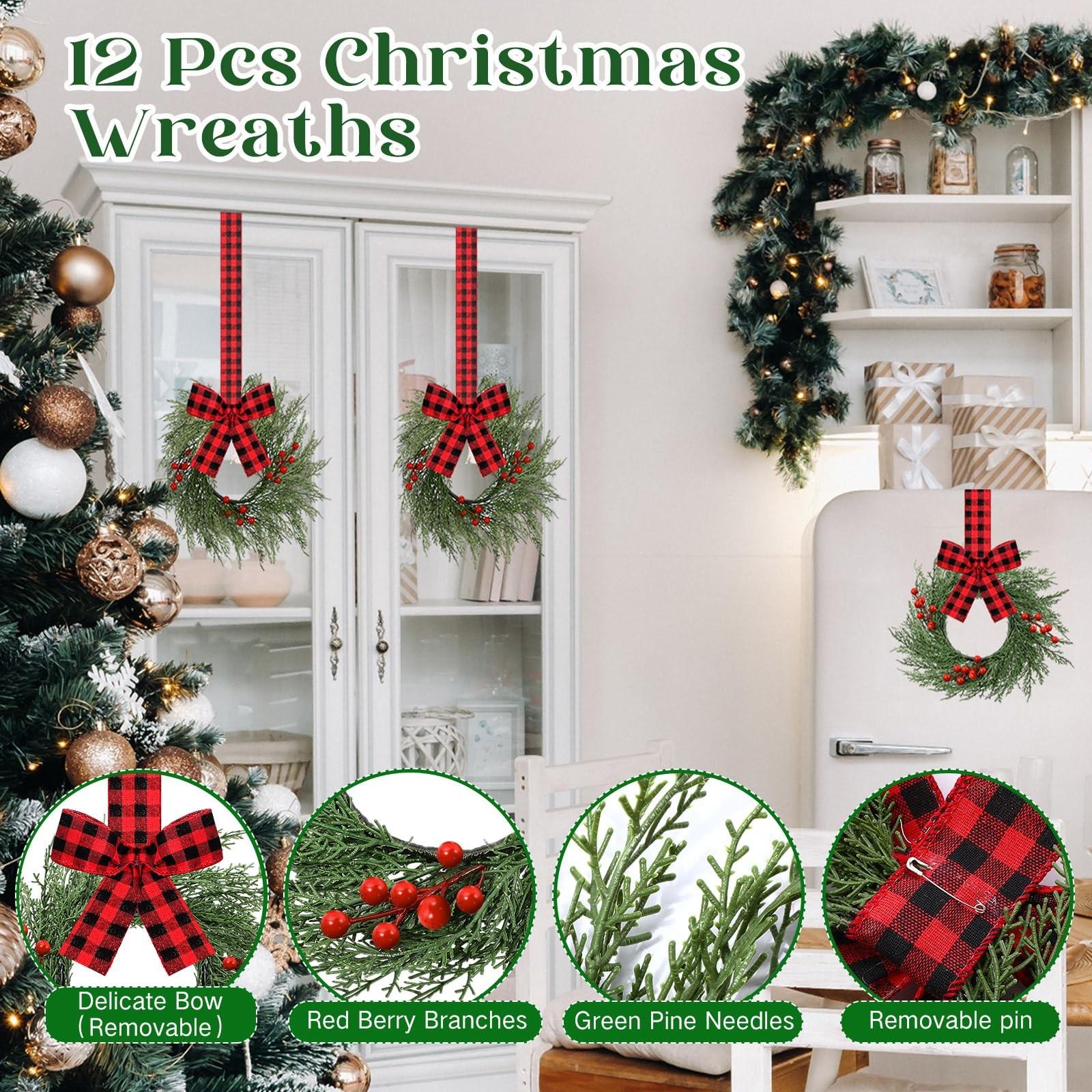 Christmas Kitchen Cabinet Wreaths With Plaid Bow Ribbon Hanging Cabinet Doors Wreaths Decorative For Kitchen Window Outdoor Indoor Holiday Decor One Size
Christmas Kitchen Cabinet Wreaths With Plaid Bow Ribbon Hanging Cabinet Doors Wreaths Decorative For Kitchen Window Outdoor Indoor Holiday Decor One Size
