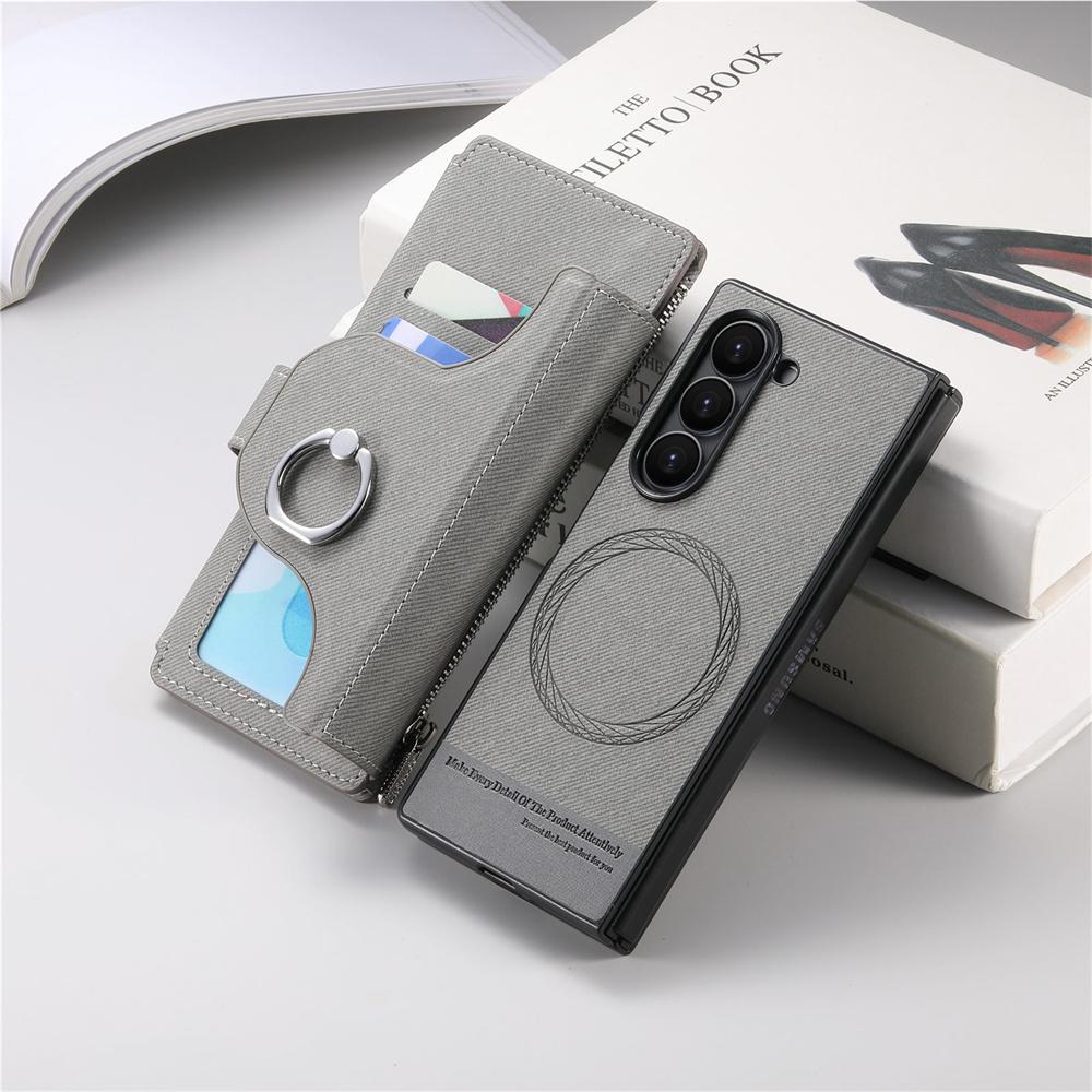 2 in 1 Detachable Magnetic Phone Case for Samsung Galaxy Z Fold 7 6 5 4 Fold7 Fold6 Ring Zipper Wallet Leather Protective Cover Galaxy Z Fold6 сірий
2 in 1 Detachable Magnetic Phone Case for Samsung Galaxy Z Fold 7 6 5 4 Fold7 Fold6 Ring Zipper Wallet Leather Protective Cover Galaxy Z Fold6 сірий