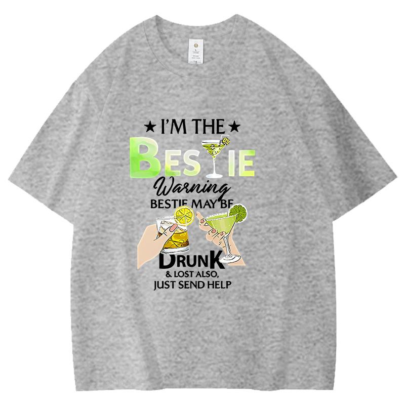 Funny Girlfriend Themed Fun Print Cotton Tshirt Drunk Send Me to My Best Friend Side Letter Print T Shirt Women Unisex Shirts S
Funny Girlfriend Themed Fun Print Cotton Tshirt Drunk Send Me to My Best Friend Side Letter Print T Shirt Women Unisex Shirts S