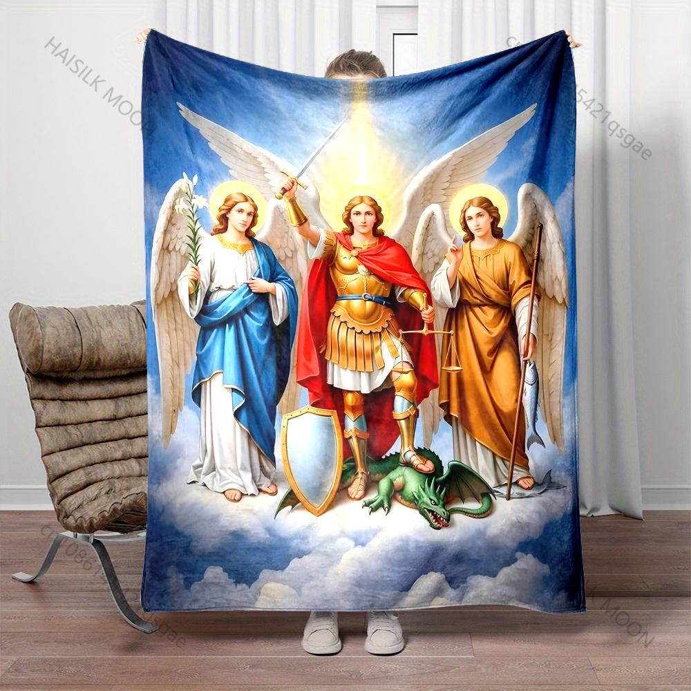 1PC Angels and radiant warrior print blanket Prayer blankets for believers suitable for home sofa camping travel car 75x90cm
1PC Angels and radiant warrior print blanket Prayer blankets for believers suitable for home sofa camping travel car 75x90cm
