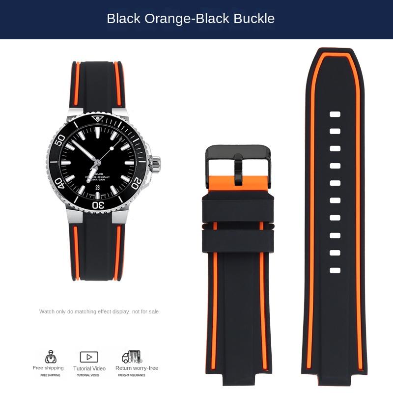 High Quality Rubber watchband For Oris Aquis 7330 7740 Series 24x11mm 24x12mm Convex silicone Strap Wristband Black Blue For men 24mm-12mm
High Quality Rubber watchband For Oris Aquis 7330 7740 Series 24x11mm 24x12mm Convex silicone Strap Wristband Black Blue For men 24mm-12mm