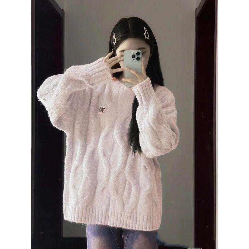 Korean Pink Cable-Knit Sweater Women s Autumn and Winter Milk Fufu Loose Outer Wear Idle Style Soft Glutinous Thickened Knitting Tops Pink L(Suggested 52.50 kg-57.50 kg)
Korean Pink Cable-Knit Sweater Women s Autumn and Winter Milk Fufu Loose Outer Wear Idle Style Soft Glutinous Thickened Knitting Tops Pink L(Suggested 52.50 kg-57.50 kg)