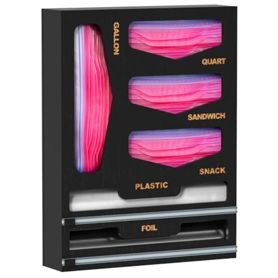 Bamboo Bag Organizer with Magnetic Closure 6 In 1 Kitchen Drawer Foil and Plastic Wrap Dispenser with Cutter Storage Bag for Ga United States
Bamboo Bag Organizer with Magnetic Closure 6 In 1 Kitchen Drawer Foil and Plastic Wrap Dispenser with Cutter Storage Bag for Ga United States