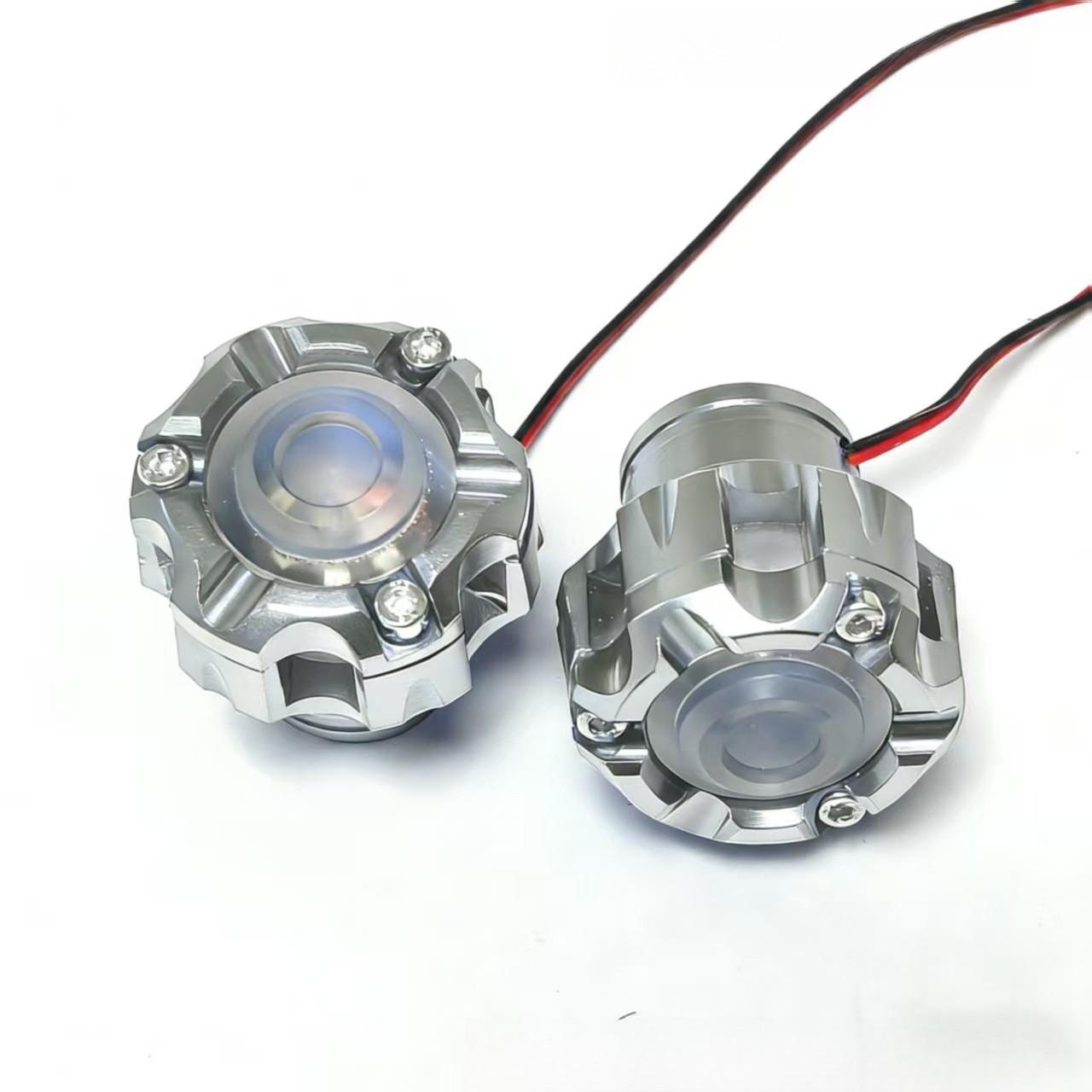 Aluminum alloy front fork cups with LED lights for motorcycles anti fall design fork top cover fit for many models срібний
Aluminum alloy front fork cups with LED lights for motorcycles anti fall design fork top cover fit for many models срібний