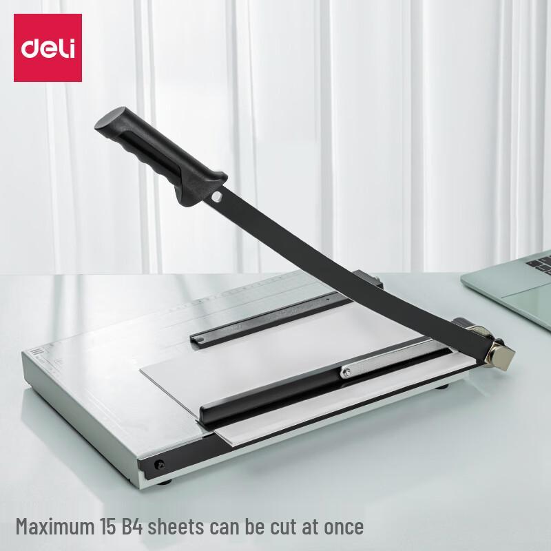 Deli B4 Steel Paper Cutter CN plug (adapter included)
Deli B4 Steel Paper Cutter CN plug (adapter included)