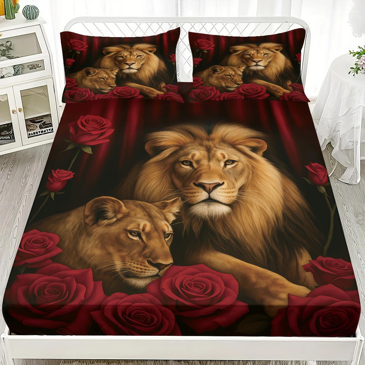 Mattress Cover, Leopard Rose Digital Printing Mattress, Non-Slip Protective Cover, Bed Three-Piece Set 90x191
Mattress Cover, Leopard Rose Digital Printing Mattress, Non-Slip Protective Cover, Bed Three-Piece Set 90x191