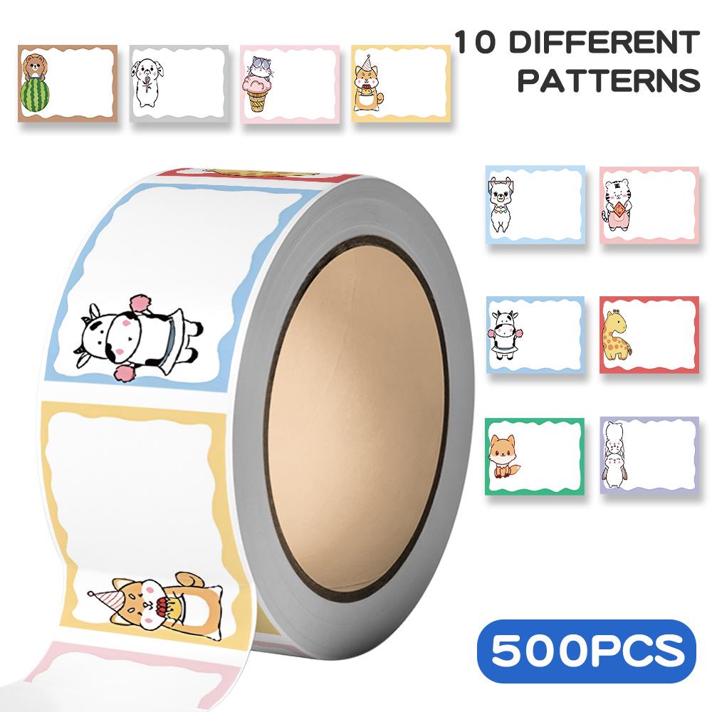 Cartoon Animal Sticky Notes: 500 Sheets/Roll, Small Labels for DIY Journals & Envelope Sealing Stickers JJT101
Cartoon Animal Sticky Notes: 500 Sheets/Roll, Small Labels for DIY Journals & Envelope Sealing Stickers JJT101