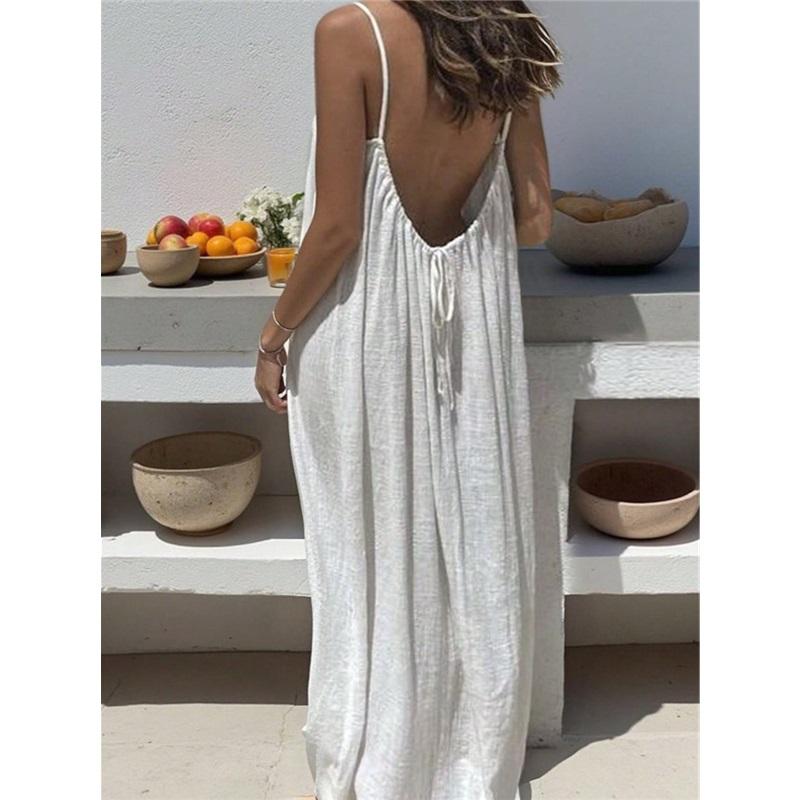 New Arrival Women s Strapless Backless Long Loose Home Dress Comfortable Sleepwear Casual Maxi Dress XXL молоко, білий колір
New Arrival Women s Strapless Backless Long Loose Home Dress Comfortable Sleepwear Casual Maxi Dress XXL молоко, білий колір