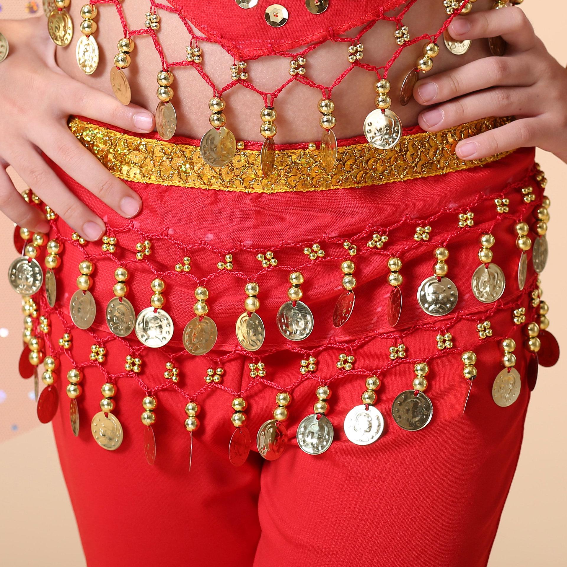 Індійський танець живота пояс з золотими монетами - Аксесуар для костюма для виступу та практики One Size
Індійський танець живота пояс з золотими монетами - Аксесуар для костюма для виступу та практики One Size