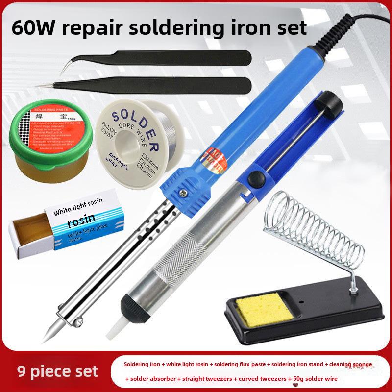 220V 60W/40W/30W Multi-Purpose Electric Soldering Iron with Rubber Handle and Pointed Tip for Household Repairs
220V 60W/40W/30W Multi-Purpose Electric Soldering Iron with Rubber Handle and Pointed Tip for Household Repairs