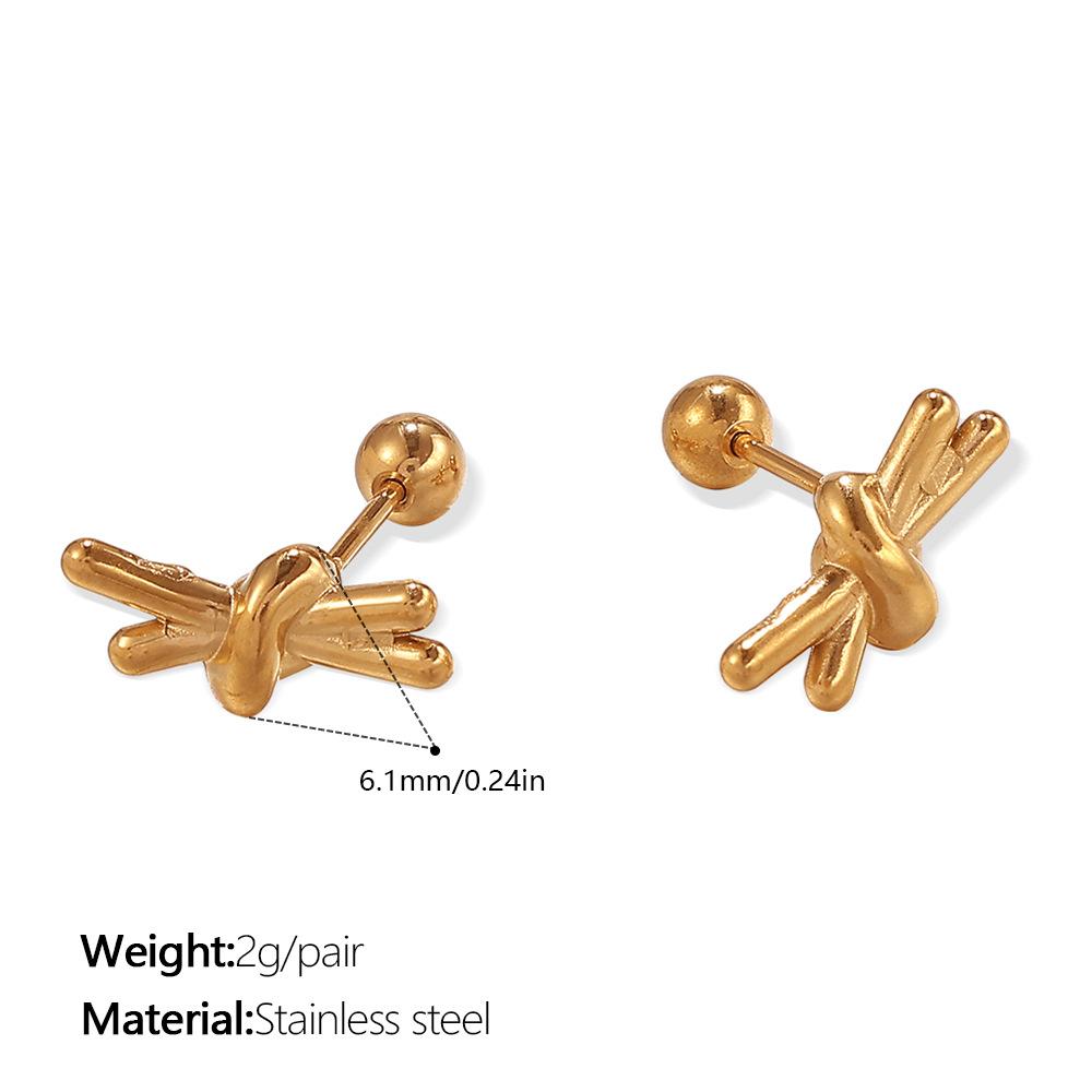 Premium Diamond Bow Earrings Stainless Steel Gold Plated Fashion Daily Earrings Women
Premium Diamond Bow Earrings Stainless Steel Gold Plated Fashion Daily Earrings Women
