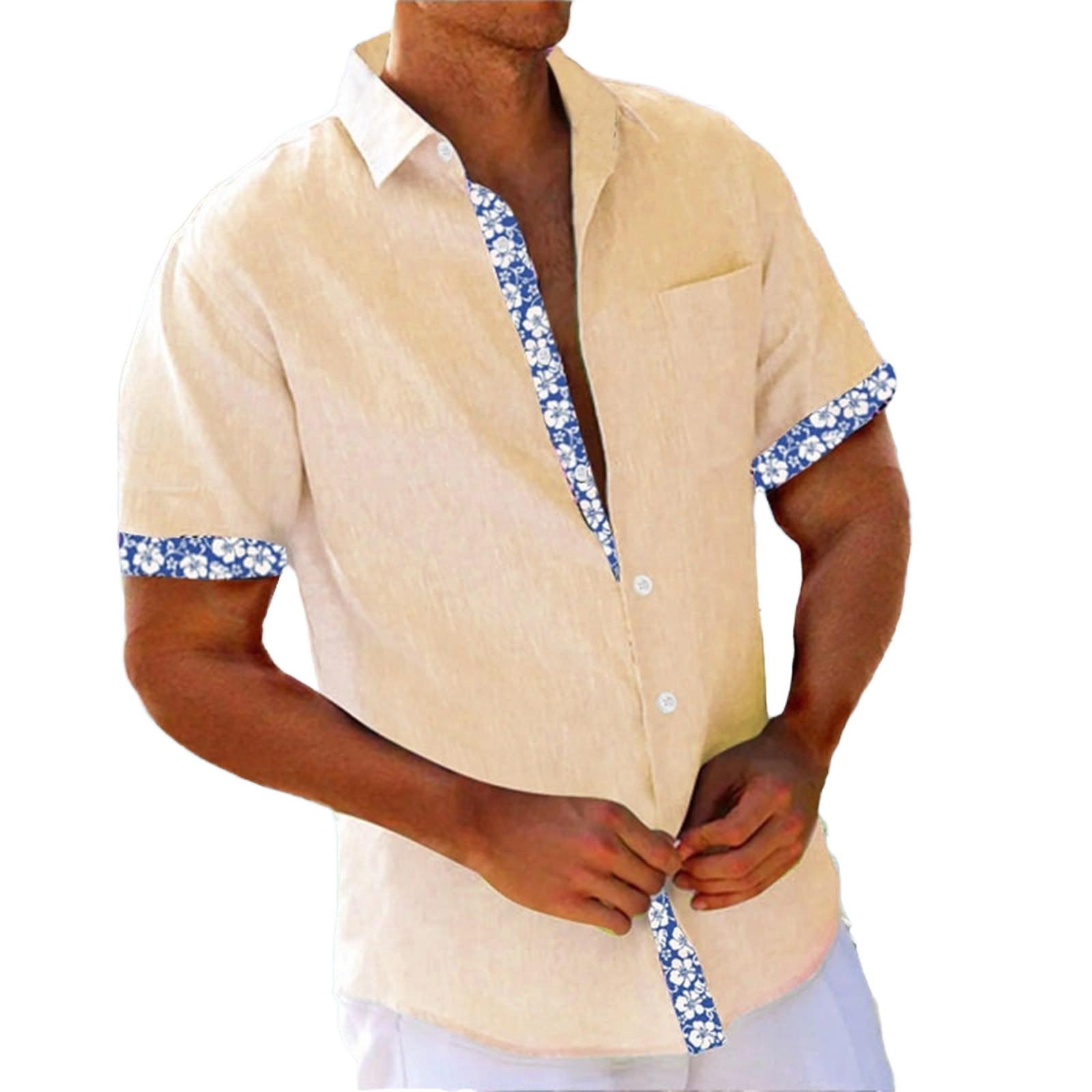 Мужские винтажные рубашки для боулинга на пуговицах с коротким рукавом, летняя пляжная рубашка L жёлтый
Мужские винтажные рубашки для боулинга на пуговицах с коротким рукавом, летняя пляжная рубашка L жёлтый