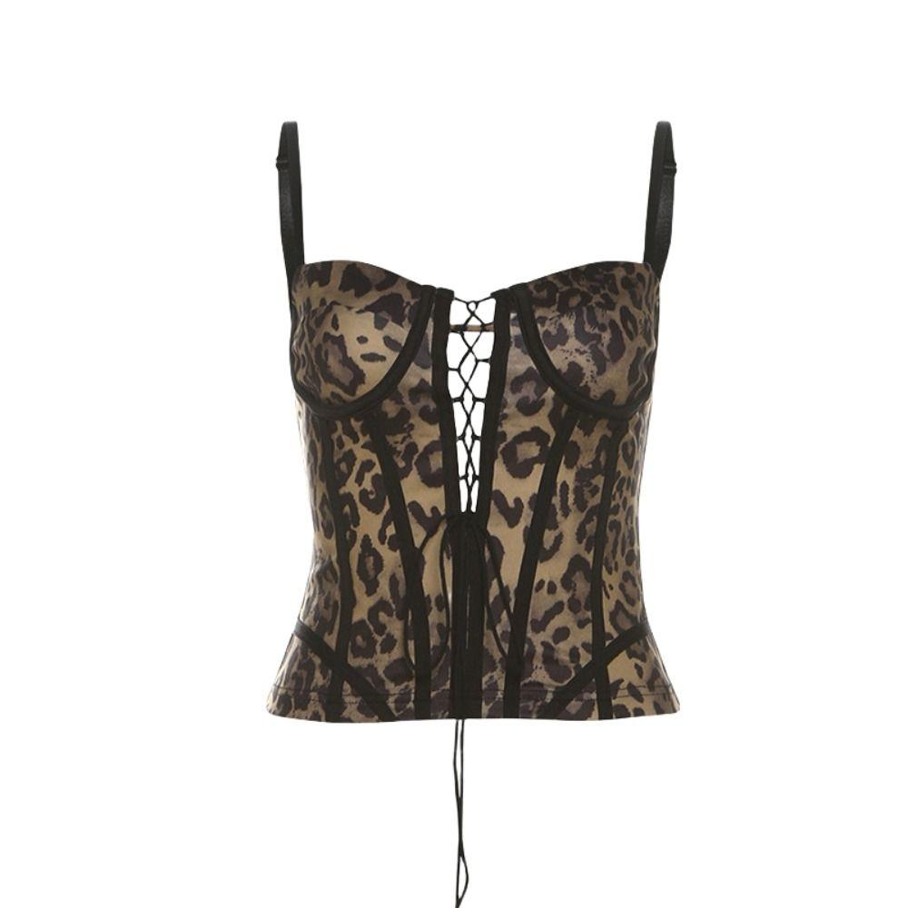 Fishbone Leopard Tank Top Sleeveless Deep V Camisole Close Fitting Tight Fitting Vest Summer L-Leopard
Fishbone Leopard Tank Top Sleeveless Deep V Camisole Close Fitting Tight Fitting Vest Summer L-Leopard